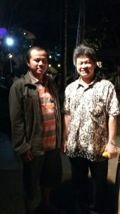 Bersama Mgr. Antonius Subianto Bunjamin, O.S.C (kanan)