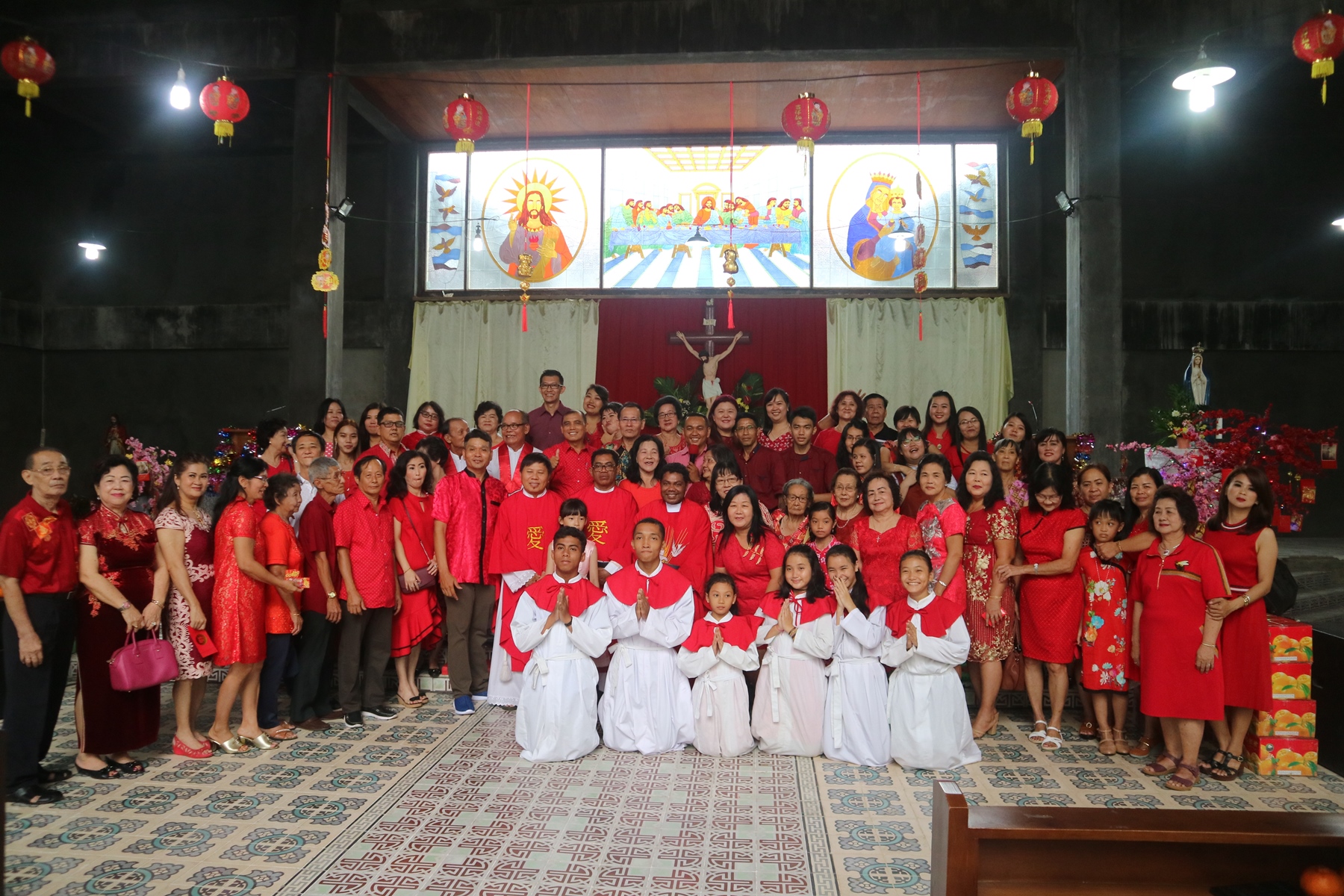 Imlek di Gereja Stella Maris Paroki Siantan, Pontianak