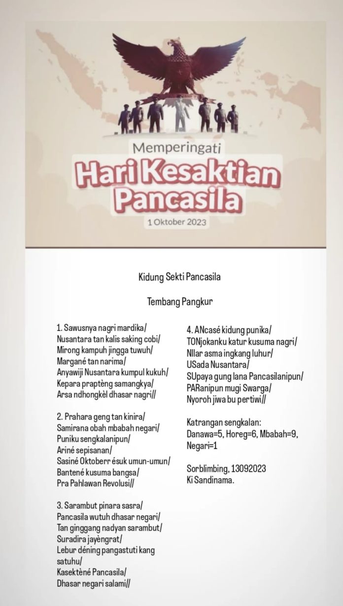 Hari Kesaktian Pancasila - SESAWI.NET