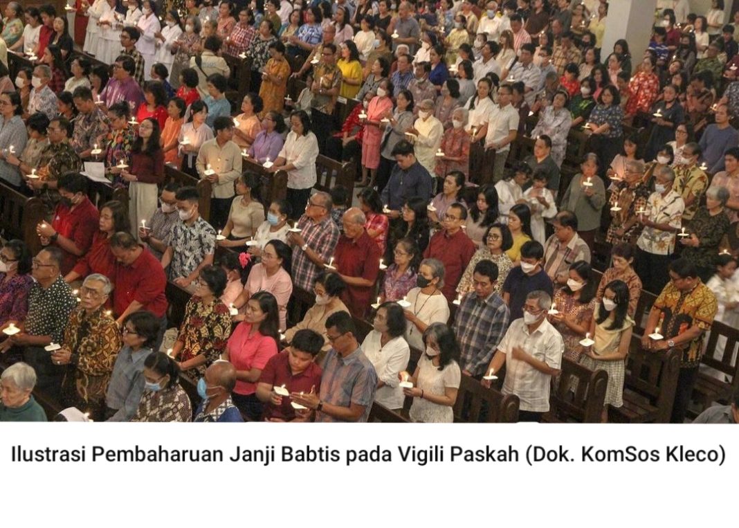 Pembaruan Janji Baptis di Gereja Paroki Kleco Solo - SESAWI.NET